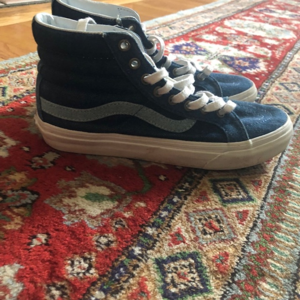 Madewell x Vans Sk8-Hi Denim Sneakers